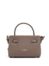 Emporio Armani Small Pebble-Texture Top Handle Handbag Dove Grey