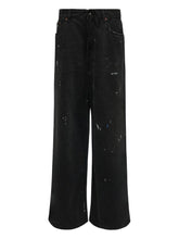 MM6 Maison Margiela Wide-Leg Cotton Denim Jeans Black Black