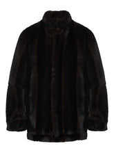 MM6 Maison Margiela Faux Fur Jacket Brown brown