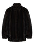 MM6 Maison Margiela Faux Fur Jacket Brown brown