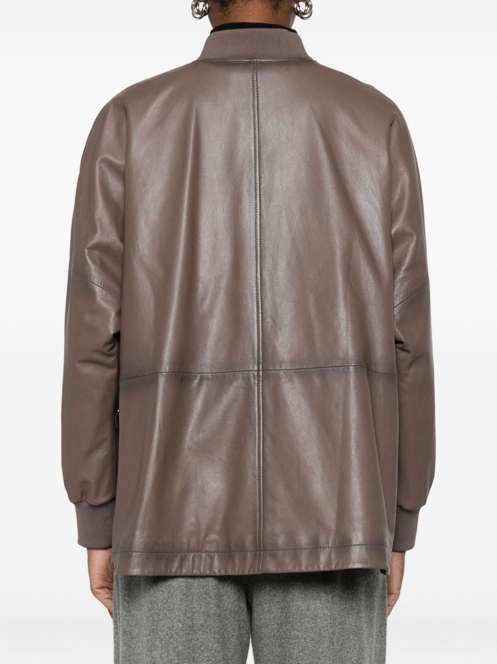 Emporio Armani Double-Breasted Wool Jacket Dove Grey