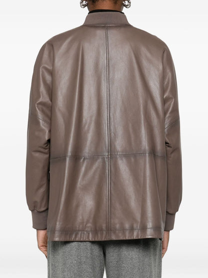Emporio Armani Double-Breasted Wool Jacket Dove Grey