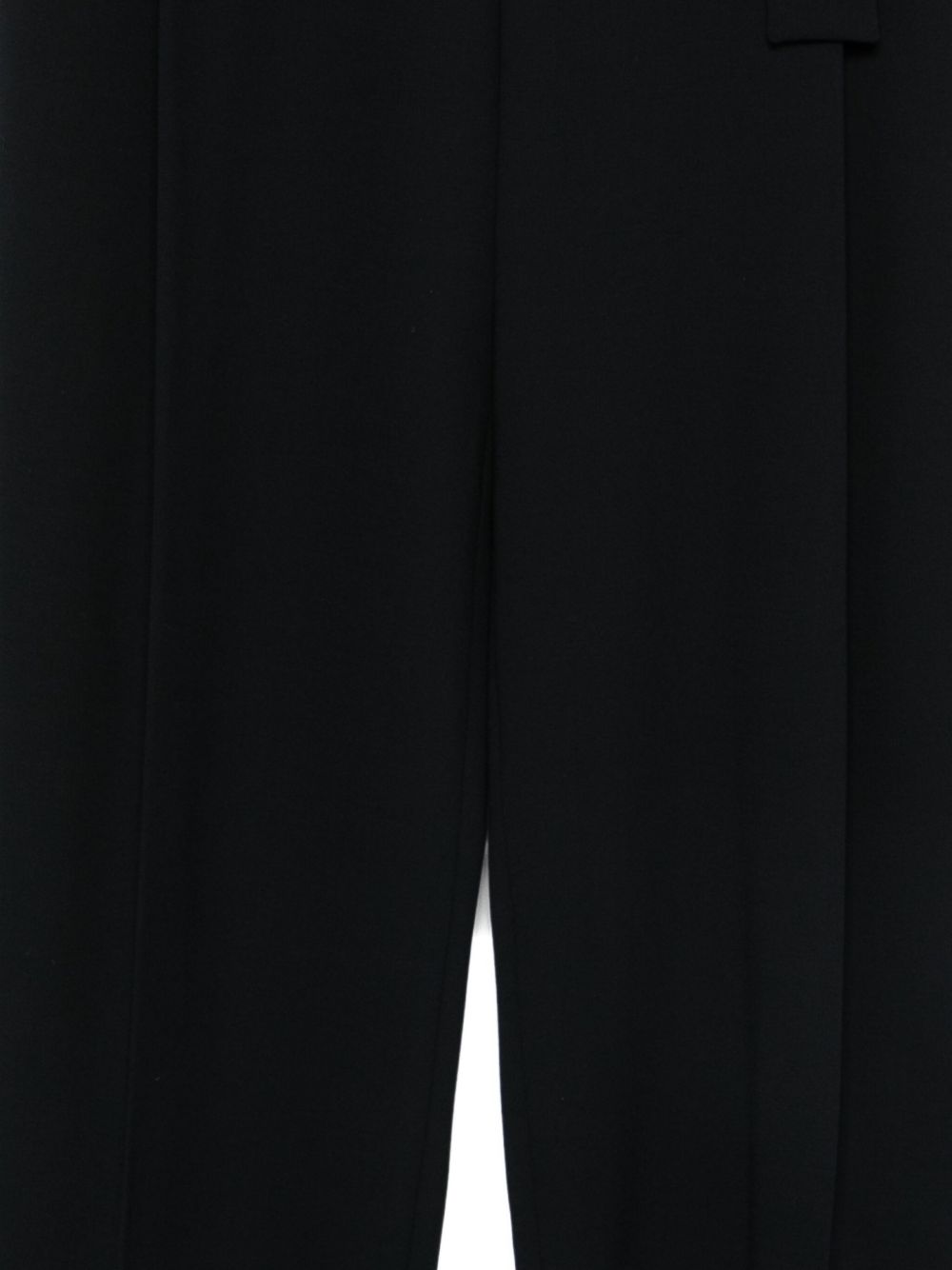 Emporio Armani High-Waisted Virgin Wool Blue Trousers Blue