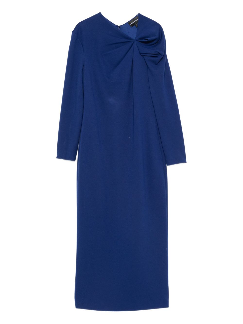 Emporio Armani Midi Knit Dress in Blue