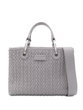 Emporio Armani MyEA Small Grey Woven Shopper Bag Grey