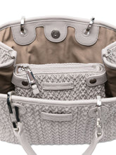 Emporio Armani MyEA Small Grey Woven Shopper Bag Grey
