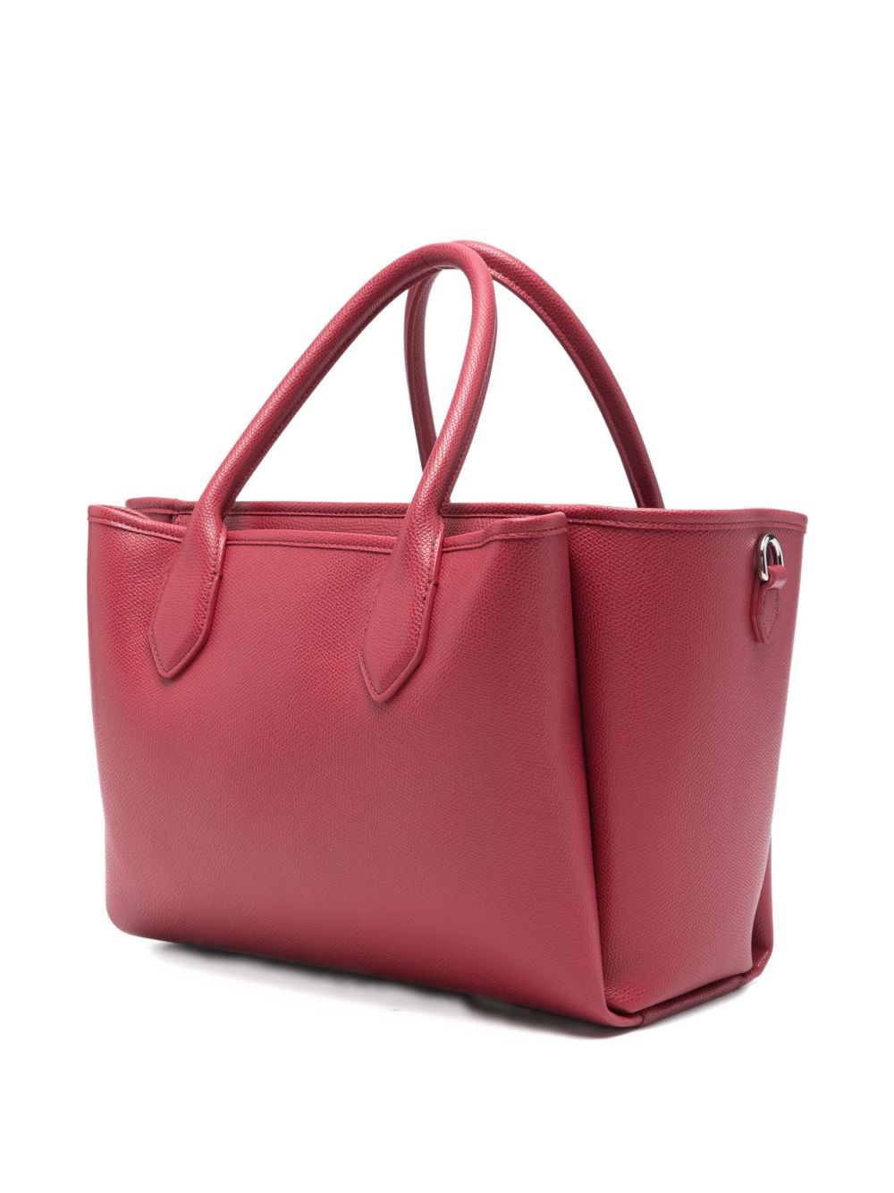 Emporio Armani Medium Bordeaux Shopper Tote Bag with Detachable Strap Bordeaux