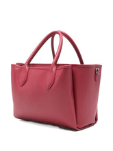 Emporio Armani Medium Bordeaux Shopper Tote Bag with Detachable Strap Bordeaux