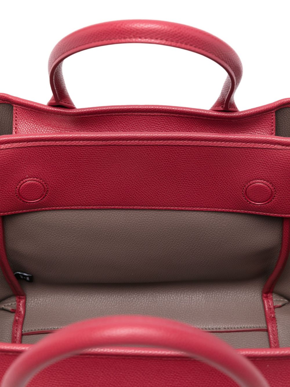 Emporio Armani Medium Bordeaux Shopper Tote Bag with Detachable Strap Bordeaux