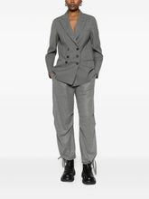 Emporio Armani Single-Breasted Virgin Wool Blazer Grey
