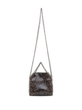 Stella McCartney Falabella Tiny Crossbody Bag with Chain Trim Brown
