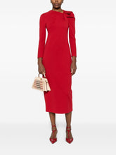 Emporio Armani Midi Viscose Dress Red Red