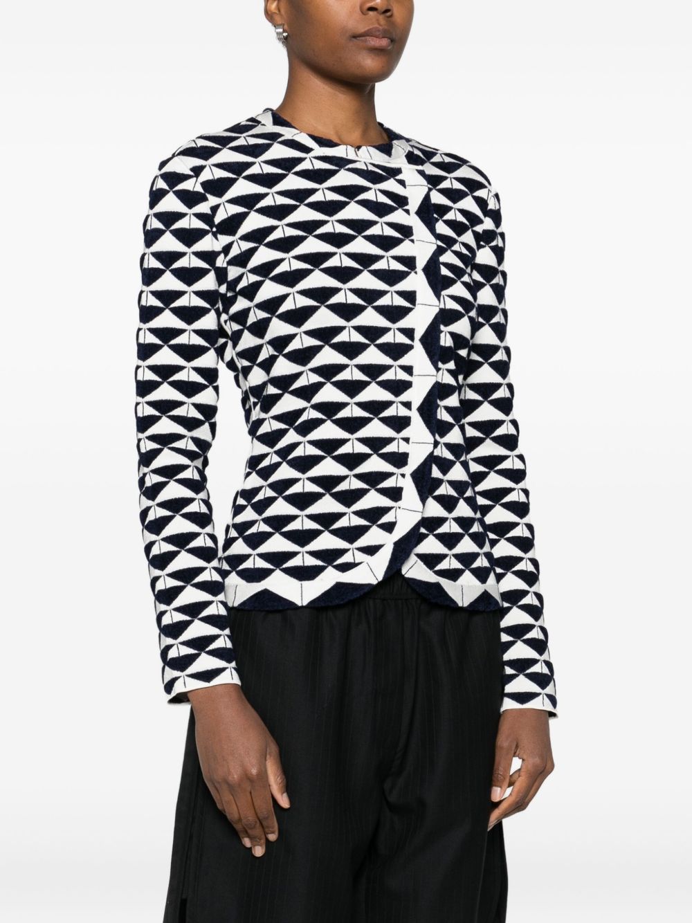 Emporio Armani Single-Breasted Blue Jacket Blue