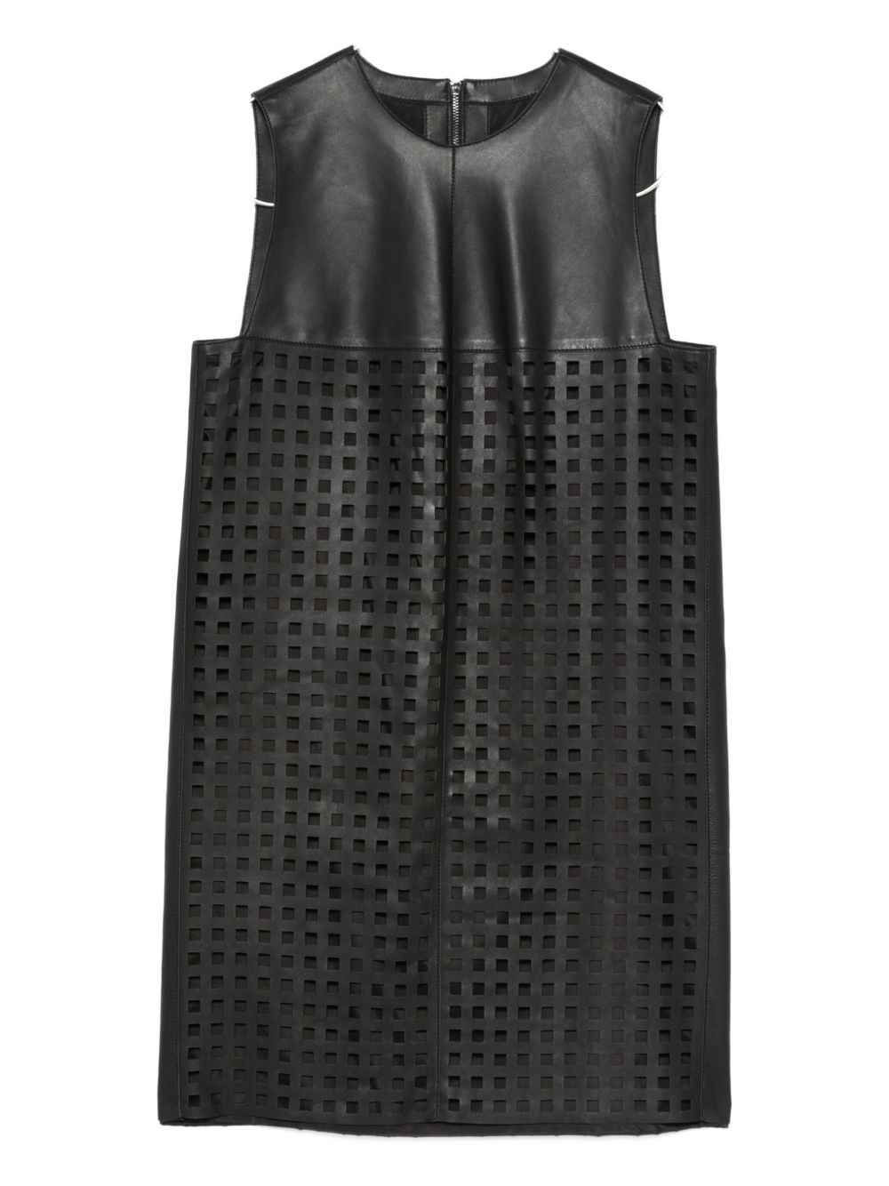 Emporio Armani Long Black Crepe Dress with Draped Detailing - Black