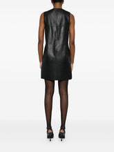 Emporio Armani Long Black Crepe Dress with Draped Detailing - Black
