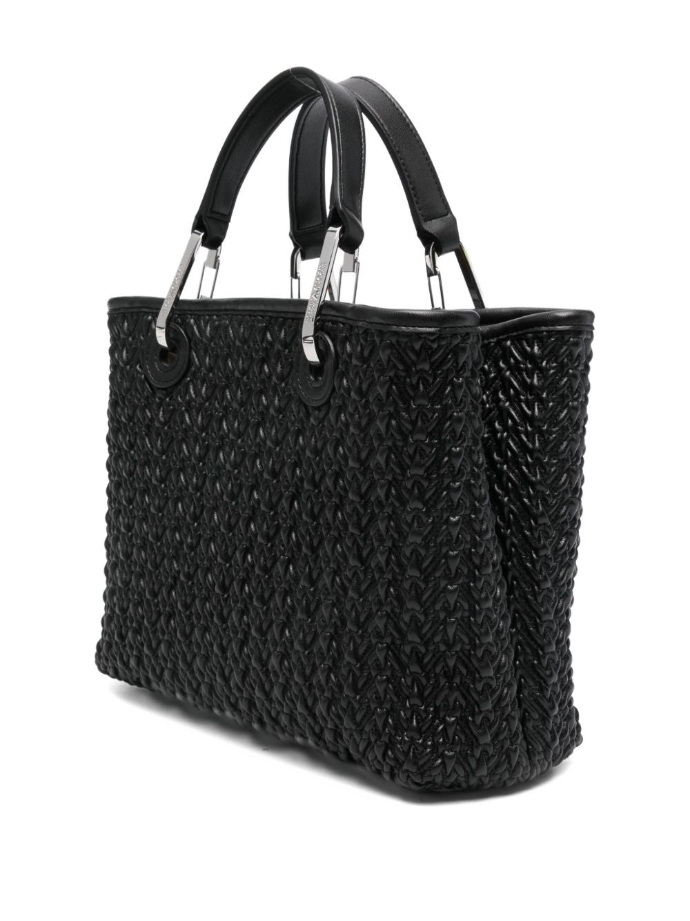Emporio Armani MyEA Woven Small Shopper Bag Black