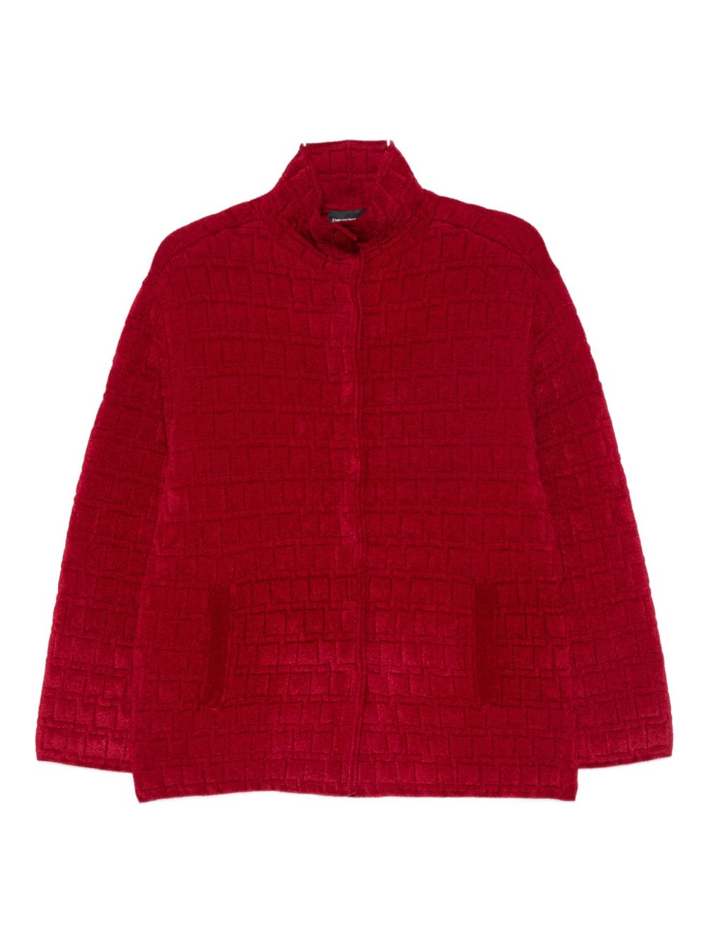 Emporio Armani Double-Breasted Tailored Jacket Red