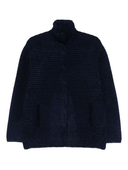 Emporio Armani Single-Breasted Blue Jacket Blue