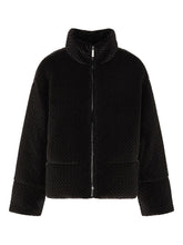 Emporio Armani Long Black Stand-Collar Zip Coat Black