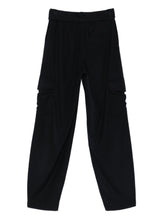 Emporio Armani High-Waisted Virgin Wool Blend Trousers Blue blue