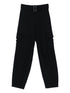 Emporio Armani High-Waisted Virgin Wool Blend Trousers Blue blue