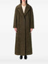 Emporio Armani Single-Breasted Wool Blend Coat Green