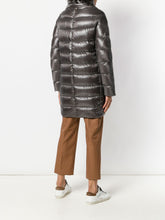 Herno Dora Long Down Jacket in Grey with High Neck Grey