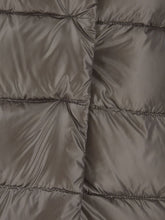 Herno Dora Long Down Jacket in Grey with High Neck Grey