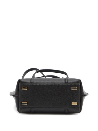 Tory Burch Perry Mini Leather Shopper Black Black