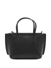 Tory Burch Perry Mini Leather Shopper Black Black