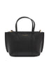 Tory Burch Perry Mini Leather Shopper Black Black