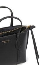 Tory Burch Perry Mini Leather Shopper Black Black