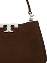 Tory Burch Eleanor Mini Dark Brown Suede Top Handle Bag Brown