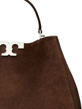 Tory Burch Eleanor Suede Leather Handbag Brown brown