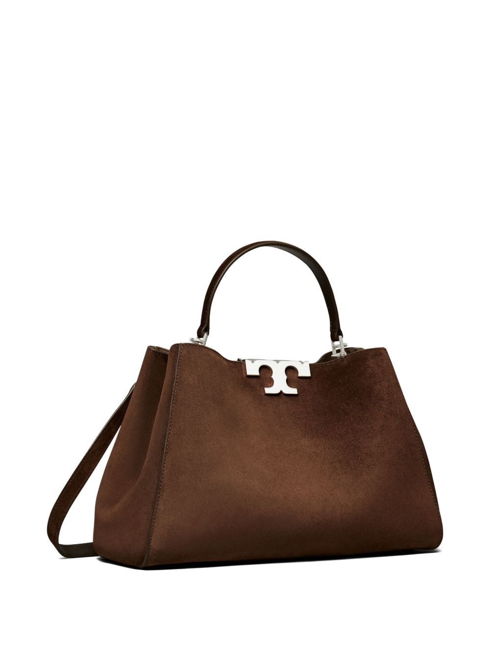 Tory Burch Eleanor Suede Leather Handbag Brown brown