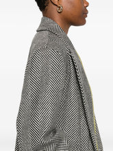 Forte Forte Double-Breasted Herringbone Virgin Wool Coat Grey