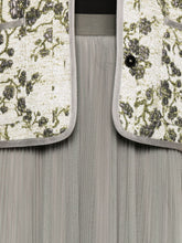 Forte Forte Pleated Tulle A-Line Midi Skirt Grey