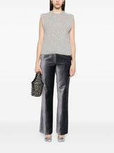 Forte Forte Cropped Pearl Grey Sleeveless Wool-Blend Sweater Grey