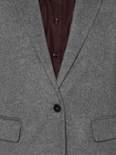 Forte Forte Single-Breasted Grey Wool-Blend Blazer Grey