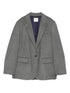 Forte Forte Single-Breasted Grey Wool-Blend Blazer Grey