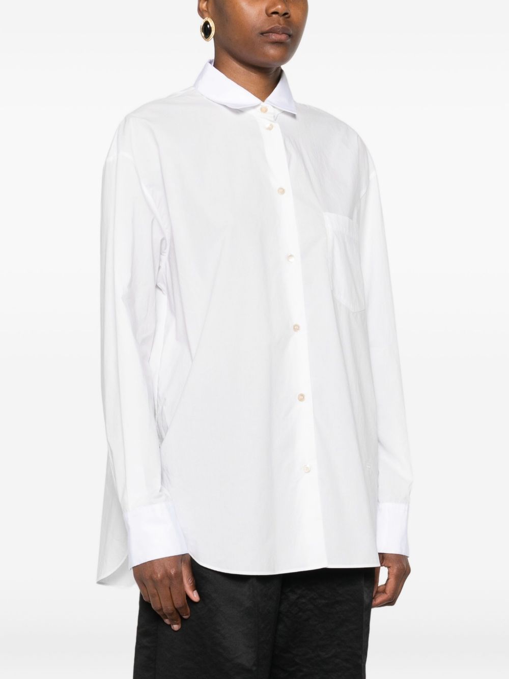 Forte Forte Classic Cotton Poplin Shirt White