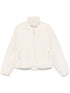 Jil Sander Plus Shearling Zip-Up Jacket in White White