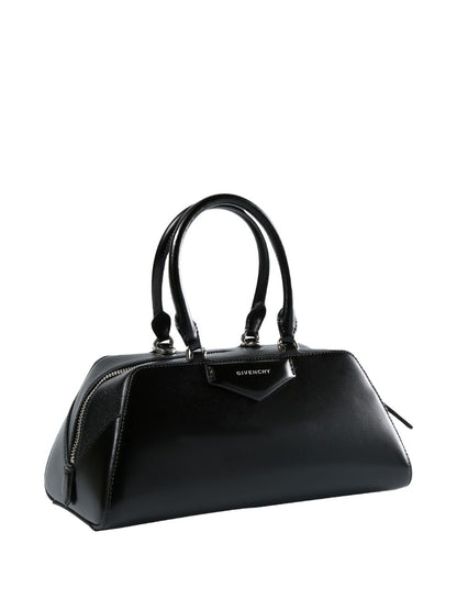 Givenchy Antigona East West Small Leather Handbag Black Black