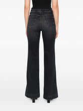 Seven High-rise Flared Black Jeans Black