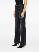 Seven High-rise Flared Black Jeans Black