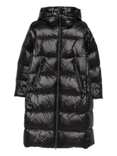 Peuterey Quilted Hooded Longline Jacket Black Black