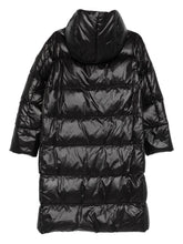 Peuterey Quilted Hooded Longline Jacket Black Black