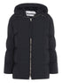 Jil Sander Plus Hooded Quilted Longline Coat Black