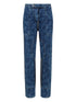 Dsquared2 High-Waisted Indigo Blue Jeans with Drawstring Waist Blue