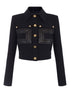 Elisabetta Franchi Single-Breasted Crepe Blazer Black Black
